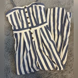 American Eagle Striped Jumpsuit